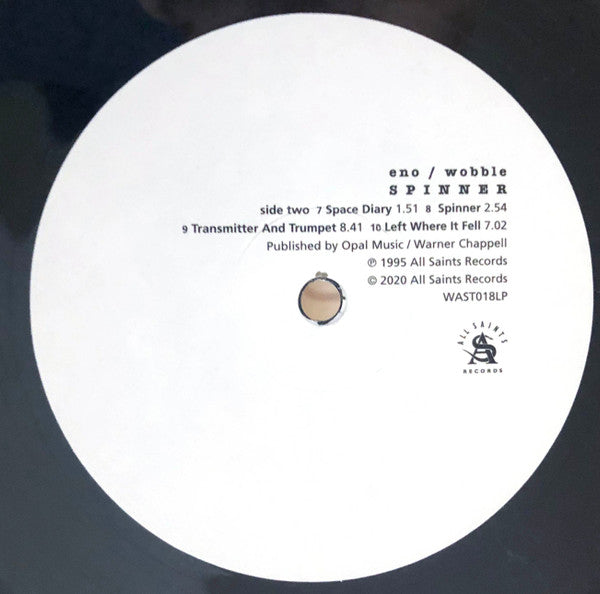 Brian Eno / Jah Wobble : Spinner (LP, Album, RE, 25t)