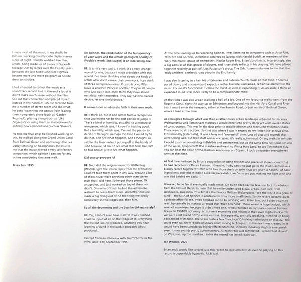 Brian Eno / Jah Wobble : Spinner (LP, Album, RE, 25t)