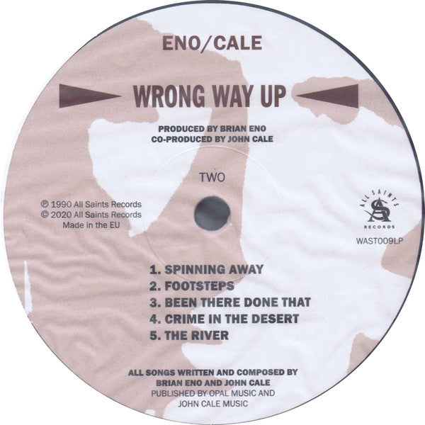 Brian Eno / John Cale : Wrong Way Up (LP, Album, RE, 30t)