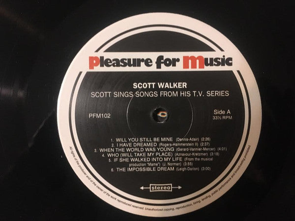Scott Walker : Scott Sings Songs From His T.V. Series (LP, Album, RE, Gat)
