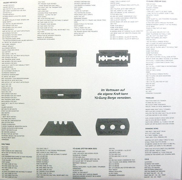Einstürzende Neubauten : 1/2 Mensch (LP, Album, RE)