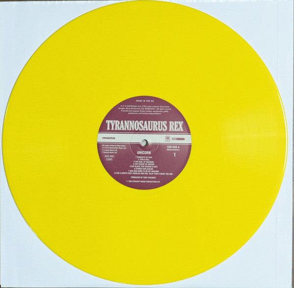 Tyrannosaurus Rex : Unicorn (LP, Album, RSD, Mono, RE, Yel)