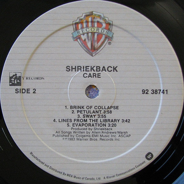 Shriekback : Care (LP, Album)