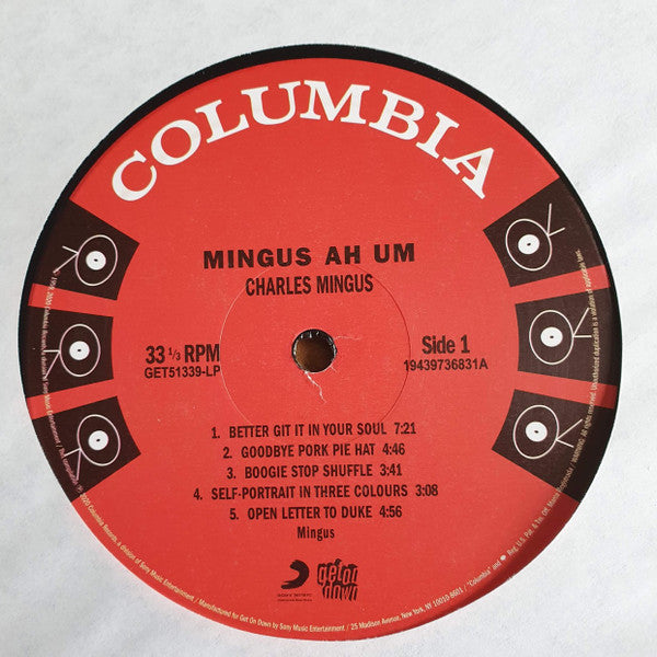 Charles Mingus : Mingus Ah Um  (LP, Album, RE + LP, Comp + RSD, Dlx, Ltd, RM)