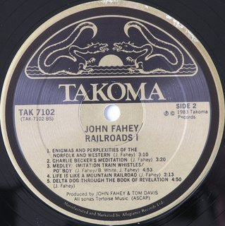 John Fahey : Railroad I (LP, Album)