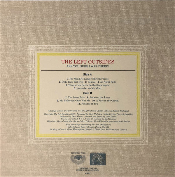 The Left Outsides : Are You Sure I Was There? (LP, Album)