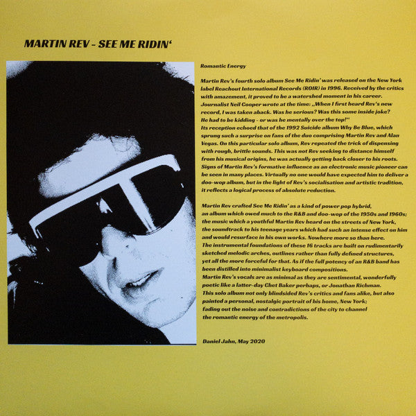 Martin Rev : See Me Ridin' (LP, Album, RE)
