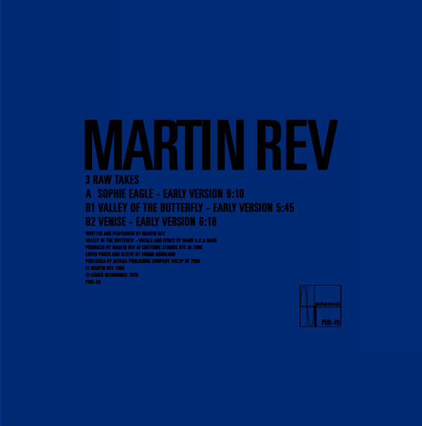 Martin Rev : 3 Raw Takes (12", EP)
