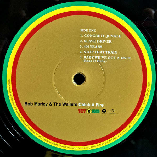 Bob Marley And The Wailers* : Catch A Fire (LP, Album, Ltd, RE, RM, Hal)