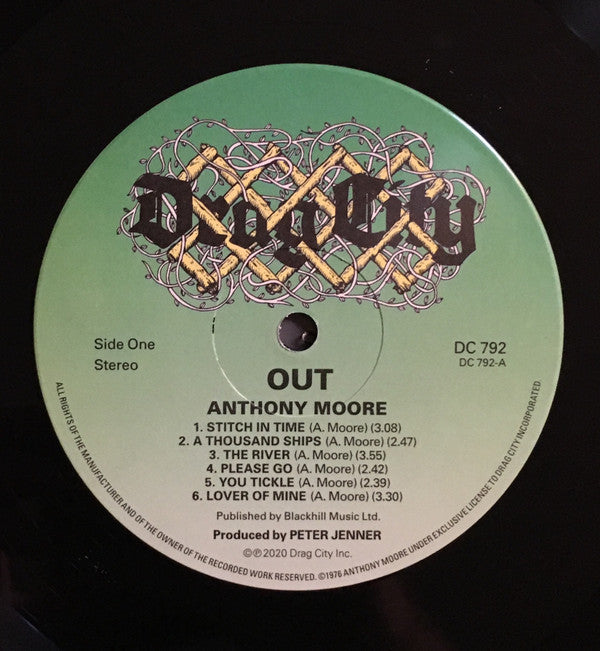 Anthony Moore : Out (LP, Album, RE)