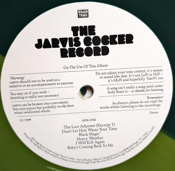 Jarvis* : The Jarvis Cocker Record (LP, Album, Gre + 7", S/Sided, Etch + RSD, Ltd, RE)