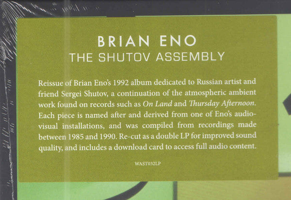 Brian Eno : The Shutov Assembly (2xLP, Album, RE, RP)
