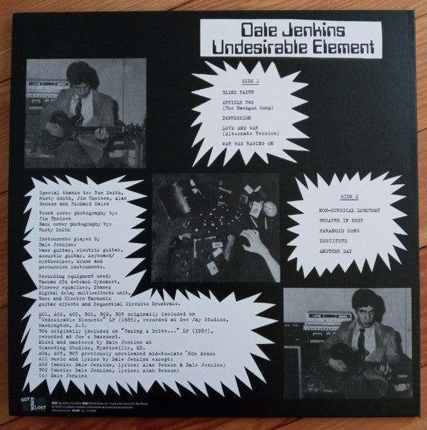 Dale Jenkins : Undesirable Element (LP, Comp, RM)