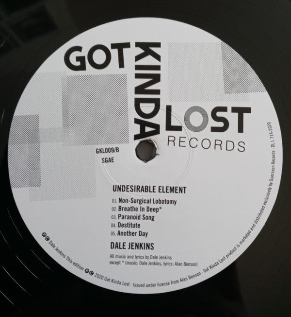 Dale Jenkins : Undesirable Element (LP, Comp, RM)