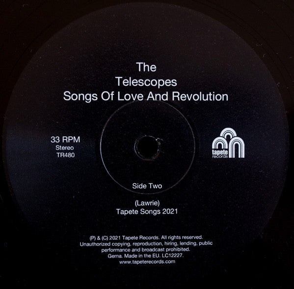 The Telescopes : Songs Of Love And Revolution (LP, Album)