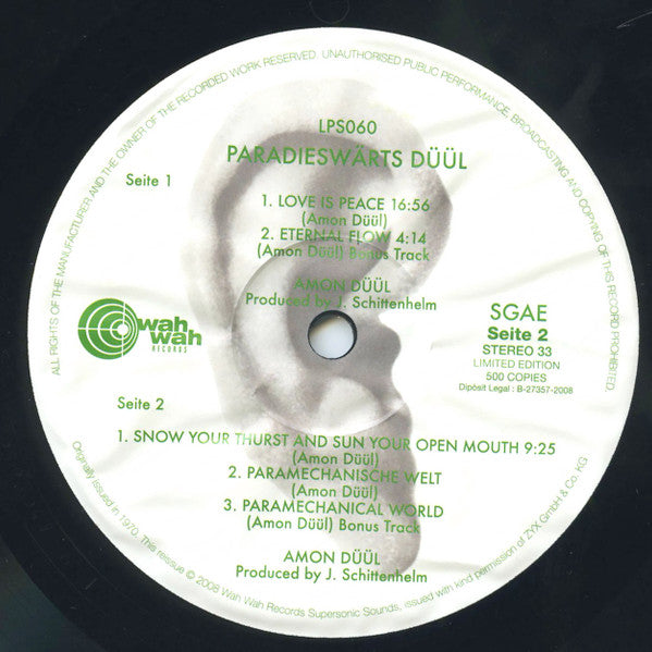 Amon Düül : Paradieswärts Düül (LP, Album, Ltd, RE)