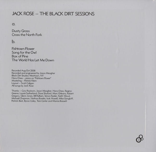 Jack Rose : The Black Dirt Sessions (LP, Album, Ltd)