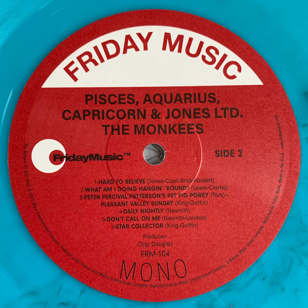 The Monkees : Pisces, Aquarius, Capricorn & Jones Ltd. (LP, Album, Mono, Ltd, RE, RM, Tur)