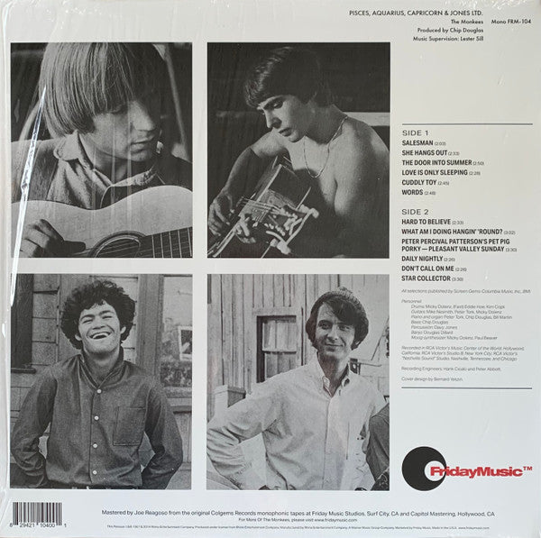 The Monkees : Pisces, Aquarius, Capricorn & Jones Ltd. (LP, Album, Mono, Ltd, RE, RM, Tur)