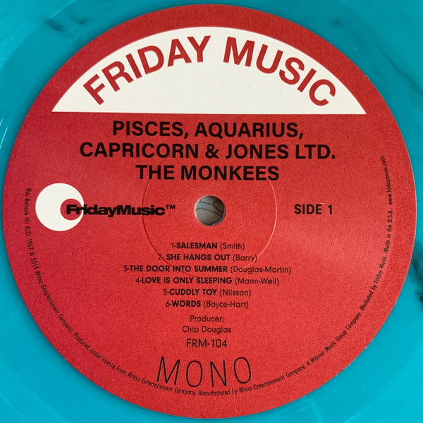 The Monkees : Pisces, Aquarius, Capricorn & Jones Ltd. (LP, Album, Mono, Ltd, RE, RM, Tur)