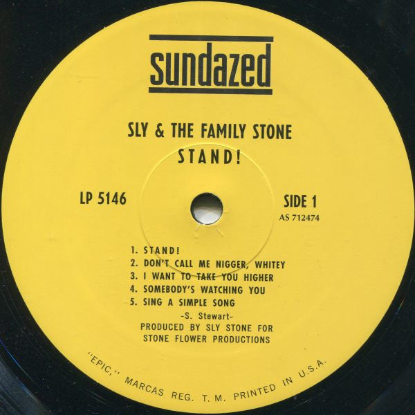 Sly & The Family Stone : Stand! (LP, Album, RE, Gat)