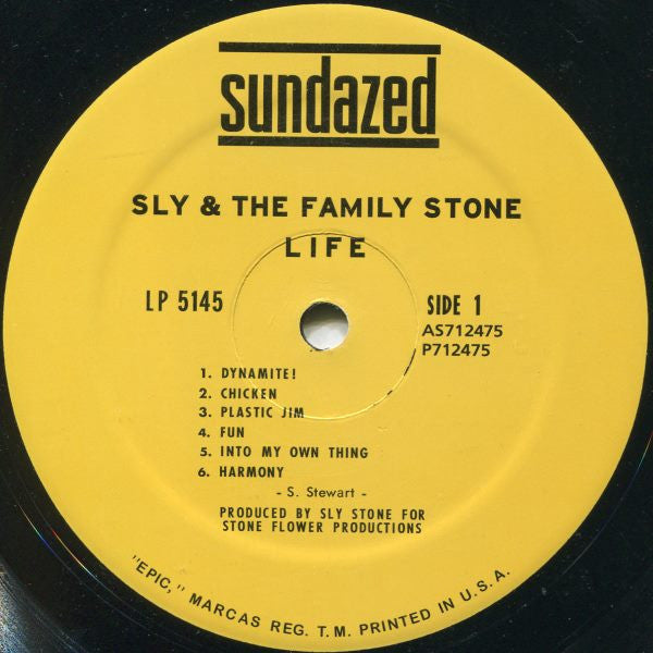 Sly & The Family Stone : Life (LP, Album, RE, 180)