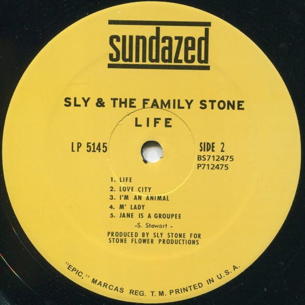 Sly & The Family Stone : Life (LP, Album, RE, 180)