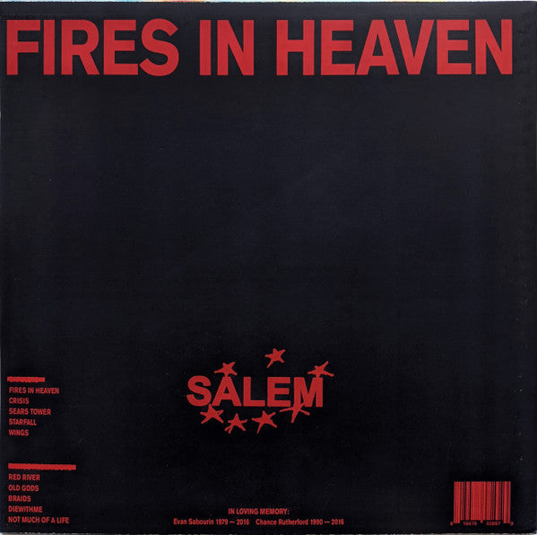 SALEM (6) : Fires In Heaven (LP, Album, Ltd, Red)
