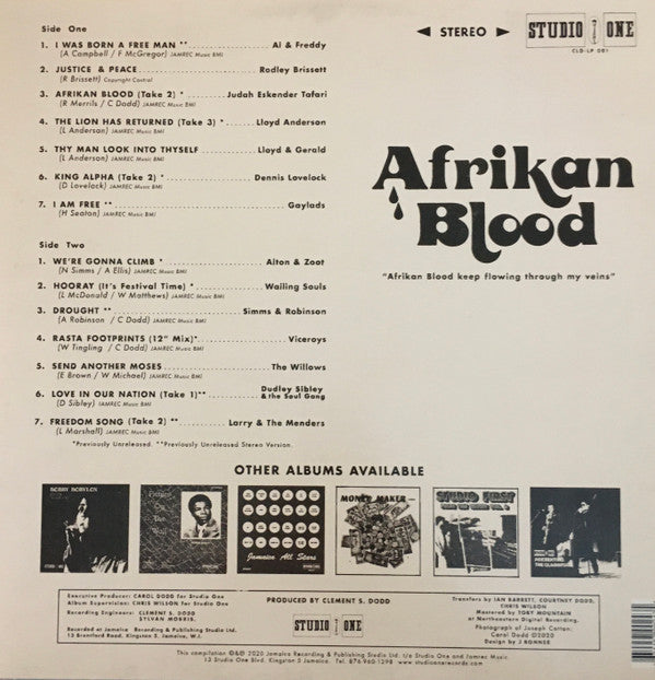 Various : Afrikan Blood (LP, Comp, Ltd, RP, Red)