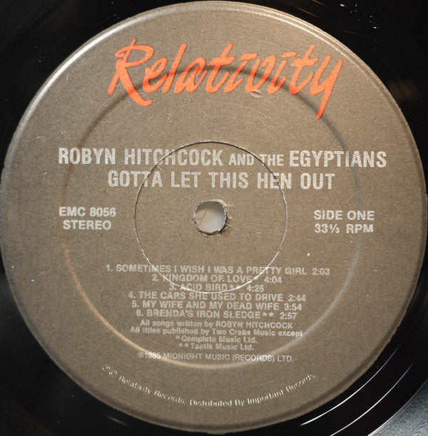 Robyn Hitchcock & The Egyptians : Gotta Let This Hen Out! (LP, Album)