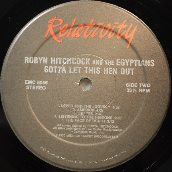 Robyn Hitchcock & The Egyptians : Gotta Let This Hen Out! (LP, Album)