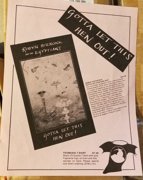 Robyn Hitchcock & The Egyptians : Gotta Let This Hen Out! (LP, Album)