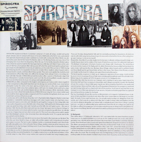 Spirogyra : St. Radigunds (LP, Album, RE, Gat)