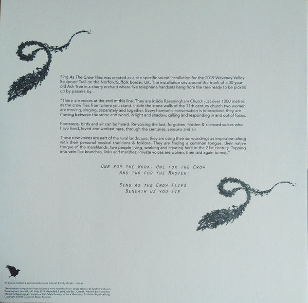 Laura Cannell And Polly Wright : Sing As The Crow Flies (LP, Album, Cle)