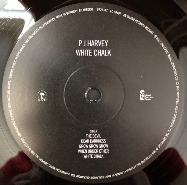 P J Harvey* : White Chalk (12", Album, RE, 180)