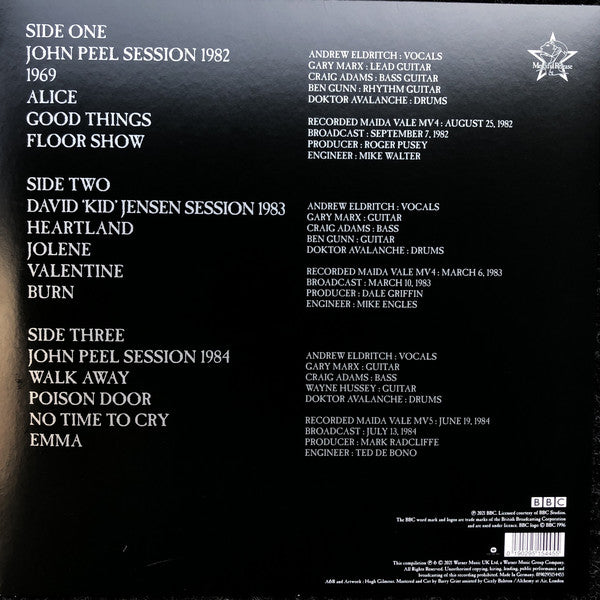 The Sisters Of Mercy : BBC Sessions 1982-1984 (LP, 180 + LP, S/Sided, 180 + RSD, Comp, Ltd, Gre)