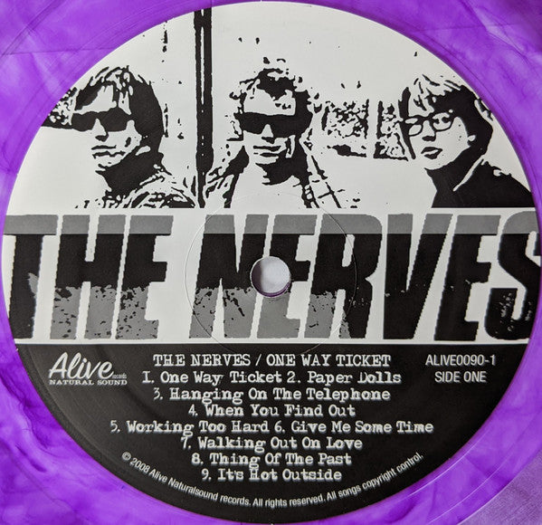 The Nerves : One Way Ticket (LP, Comp, RP, Pur)