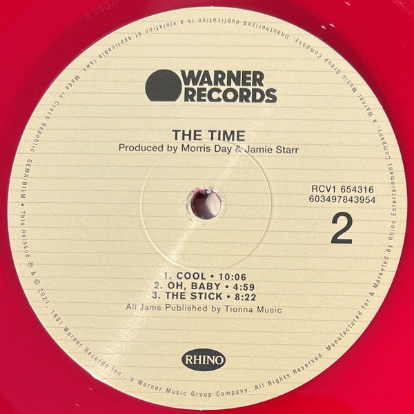 The Time : The Time (LP, Album, RE, RM, Red + LP, Comp, RM, Whi)