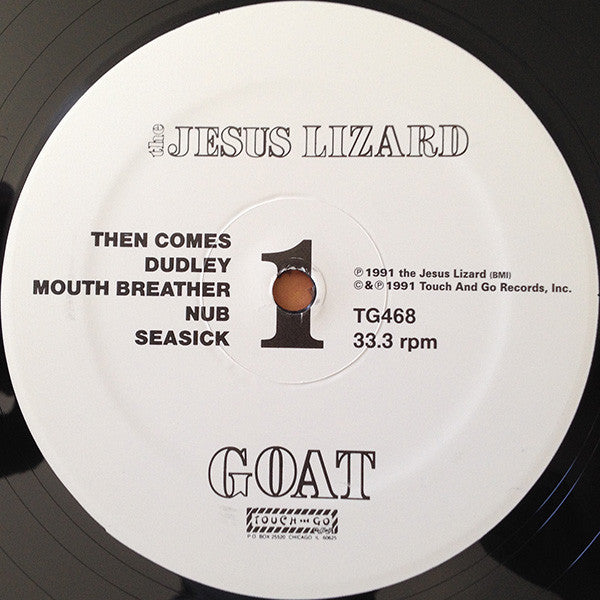 The Jesus Lizard : Goat (LP, Album, RE, RM, Gat)