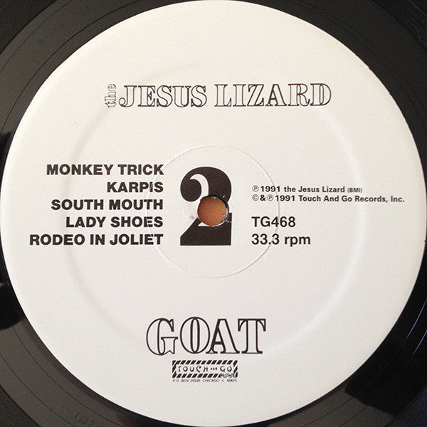 The Jesus Lizard : Goat (LP, Album, RE, RM, Gat)