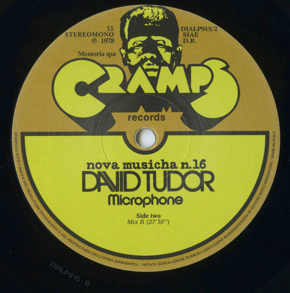 David Tudor : Microphone (LP, Album, RE)
