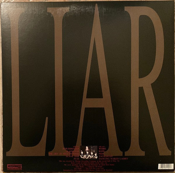 The Jesus Lizard : Liar (LP, Album, RE, RM, Gat)