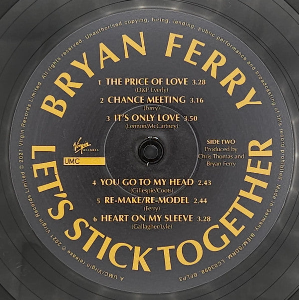 Bryan Ferry : Let's Stick Together (LP, Album, RE, RM, 180)