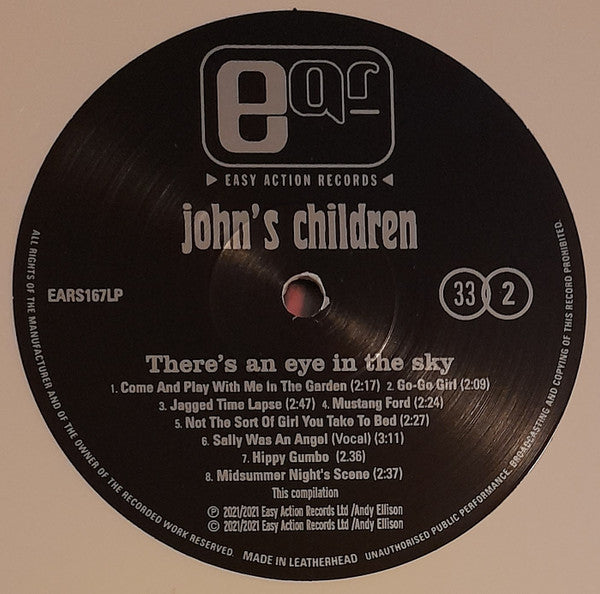 John's Children : There's An Eye In The Sky (LP, Comp, RM, Whi)