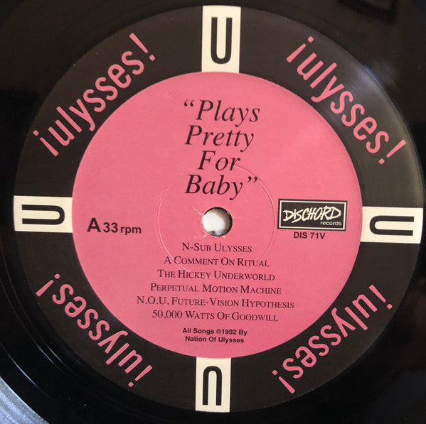 The Nation Of Ulysses : Plays Pretty For Baby (LP, RE, RM)