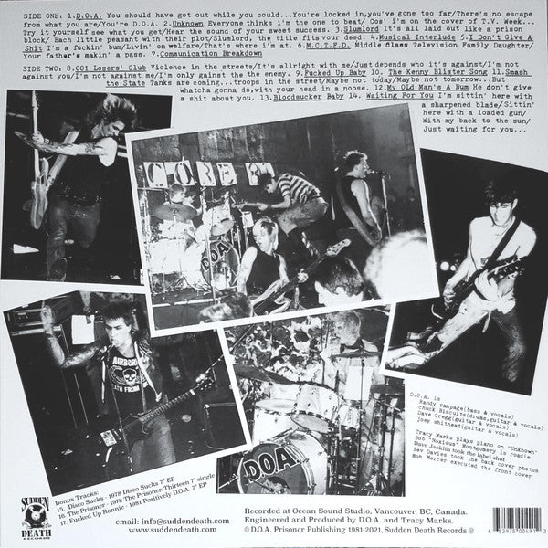 D.O.A. (2) : Hardcore 81 (LP, Ltd, RE, 40t)