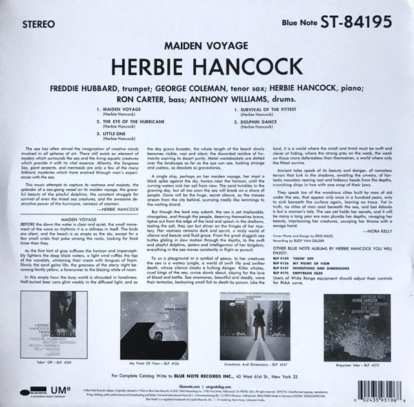 Herbie Hancock : Maiden Voyage (LP, Album, RE, 180)