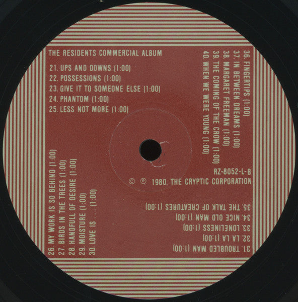 The Residents : Commercial Album (LP, Album, M/Print, Fir)