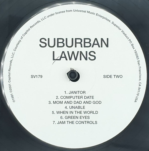 Suburban Lawns : Suburban Lawns (LP, Album, RE)