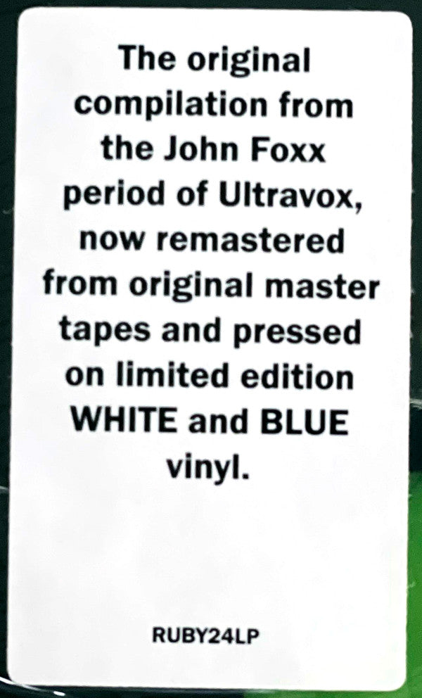 Ultravox : Three Into One (LP, Comp, Ltd, RE, RM, Whi)